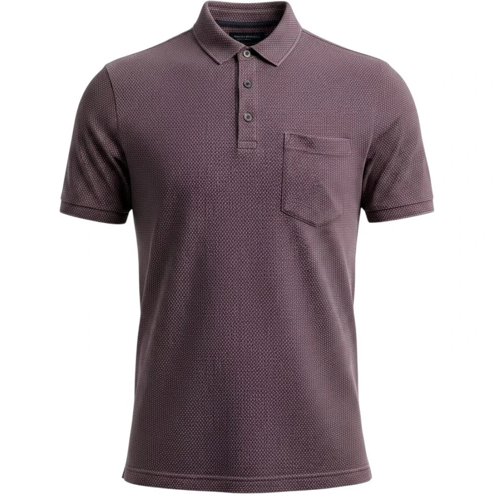Banana Republic Polo Shirt Mens Large Purple Performance Pique Standard Fit
